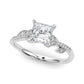 Accented Nature Inspired Engagement Ring