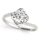 Tulip Bypass Engagement Rings