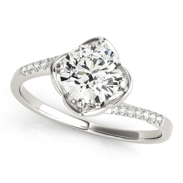 Tulip Bypass Engagement Rings