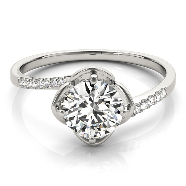 Tulip Bypass Engagement Rings