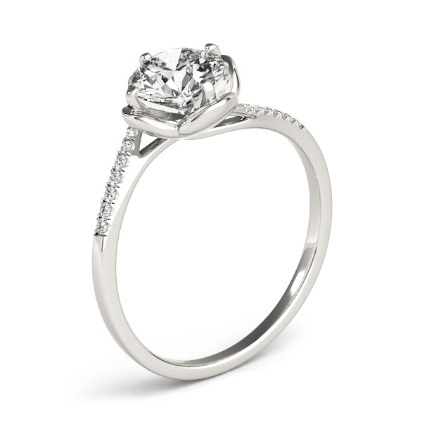 Tulip Bypass Engagement Rings