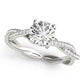Twisting Round Engagement Ring