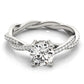 Twisting Round Engagement Ring