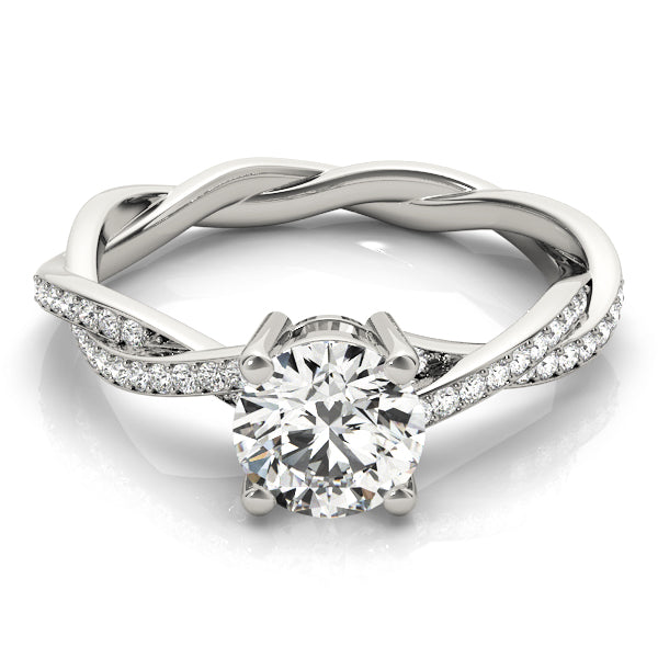 Twisting Round Engagement Ring