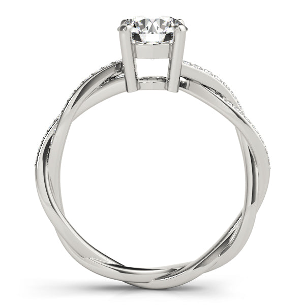 Twisting Round Engagement Ring