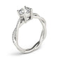 Twisting Round Engagement Ring