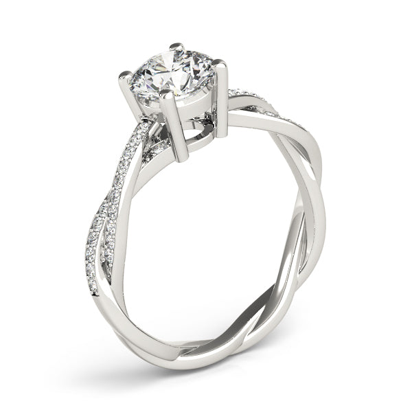 Twisting Round Engagement Ring