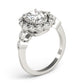 Oval Halo Vintage Engagement Ring