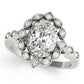 Oval Halo Vintage Engagement Ring