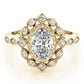 Oval Halo Vintage Engagement Ring
