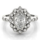 Oval Halo Vintage Engagement Ring