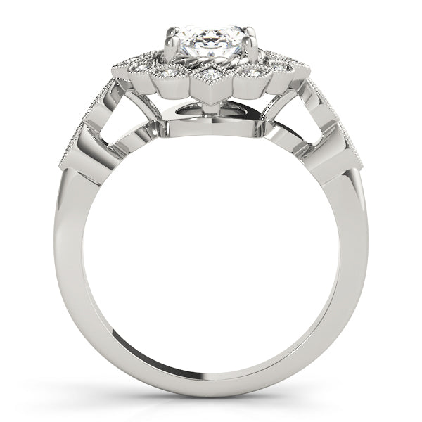 Oval Halo Vintage Engagement Ring