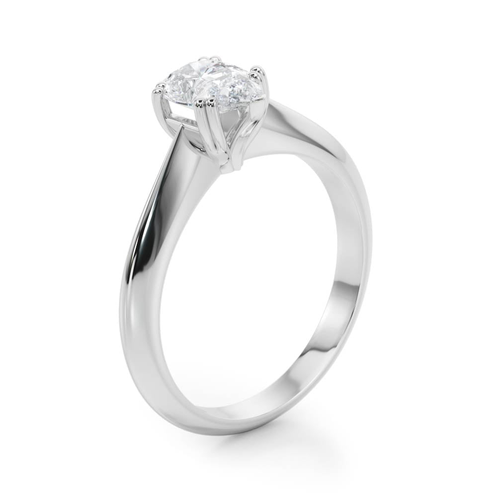 DOUBLE PRONG PS ENGAGEMENT RING