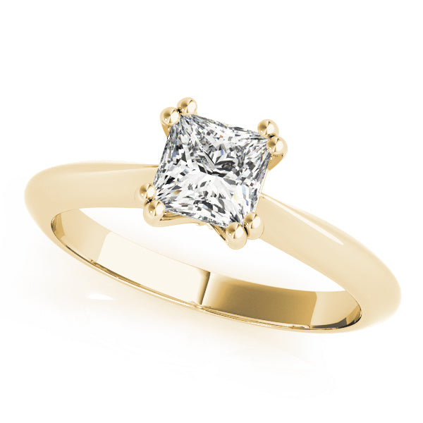 Double Prong Princess-Cut Engagement Rings
