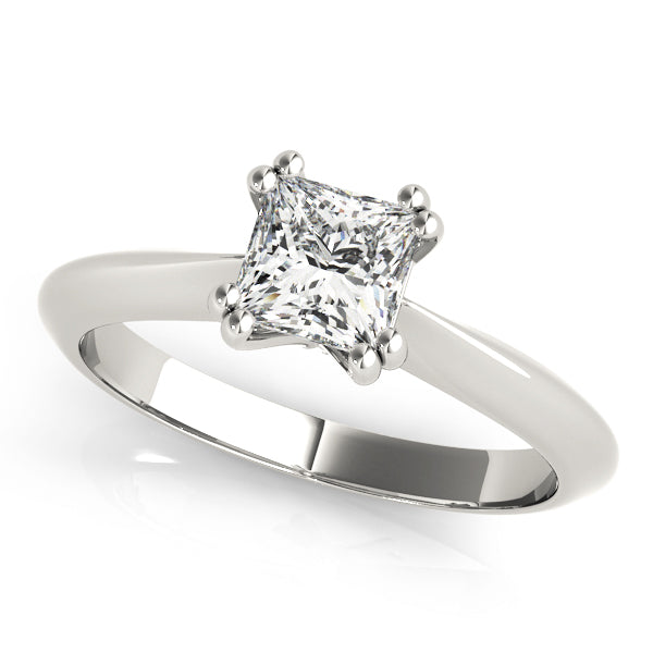 Double Prong Princess-Cut Engagement Rings