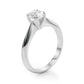 DOUBLE PRONG OV ENGAGEMENT RING