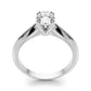 DOUBLE PRONG OV ENGAGEMENT RING