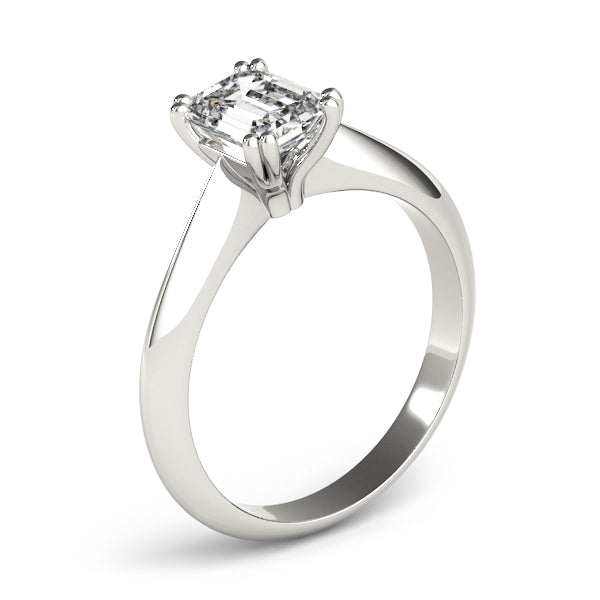 Double Prong Solitaire Engagement Ring