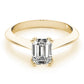 Double Prong Solitaire Engagement Ring