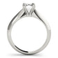 Double Prong Solitaire Engagement Ring