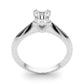 Double Prong Solitaire Engagement Ring