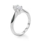 Double Prong Marquise Engagement Ring
