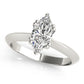Double Prong Marquise Engagement Ring
