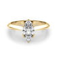 Double Prong Marquise Engagement Ring