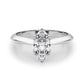 Double Prong Marquise Engagement Ring