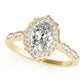 Vintage-Inspired Scalloped Halo Engagement Ring
