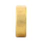 MUSE Flat Gold Plated Titanium Ring with Beveled Edges and Meteorite Pattern - 8mm