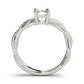 Emerald-Cut Braided Shank Multi-Row Engagement Rings