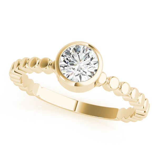 Bezel Set Solitaire Engagement Ring