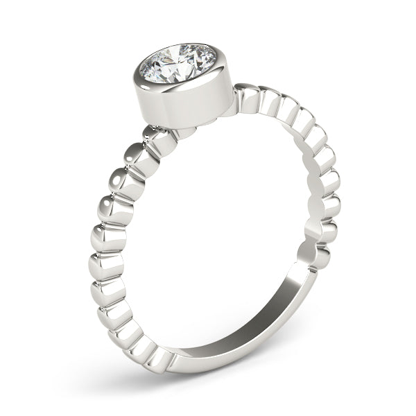 Bezel Set Solitaire Engagement Ring