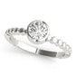 Bezel Set Solitaire Engagement Ring