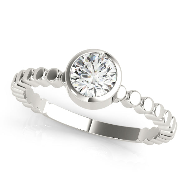 Bezel Set Solitaire Engagement Ring