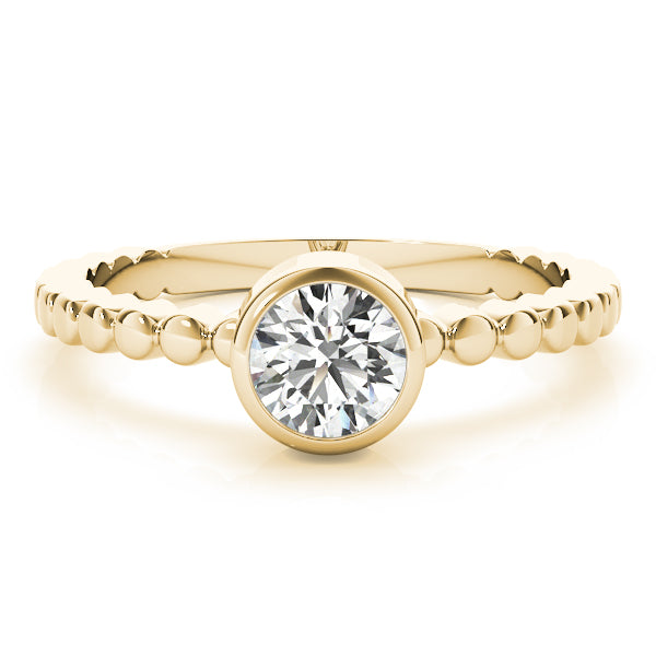 Bezel Set Solitaire Engagement Ring