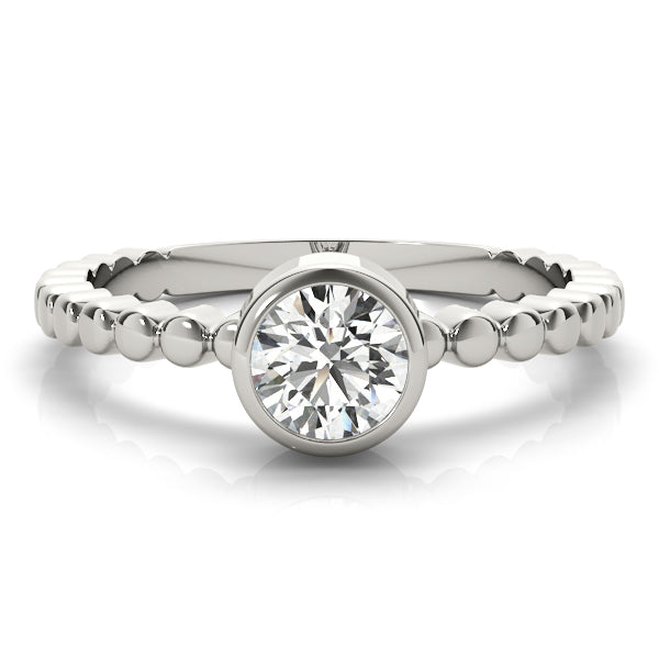 Bezel Set Solitaire Engagement Ring