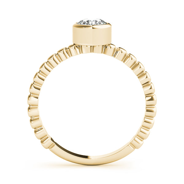 Bezel Set Solitaire Engagement Ring