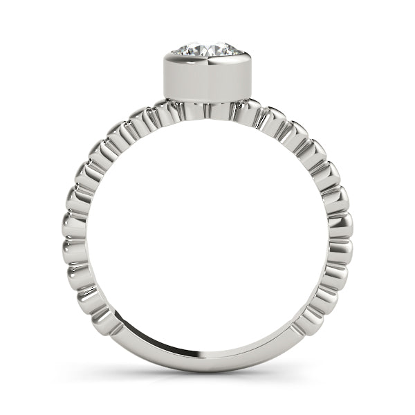 Bezel Set Solitaire Engagement Ring