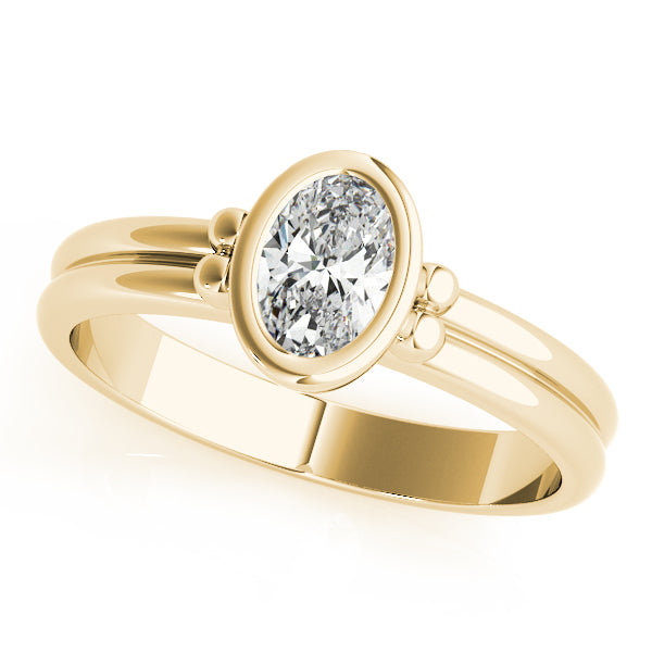 Bezel Set Solitaire Engagement Ring