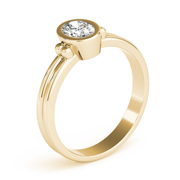 Bezel Set Solitaire Engagement Ring