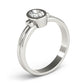 Bezel Set Solitaire Engagement Ring