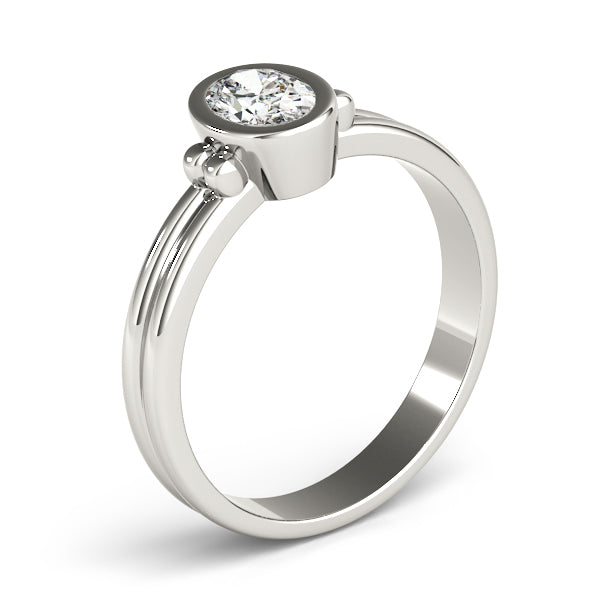 Bezel Set Solitaire Engagement Ring