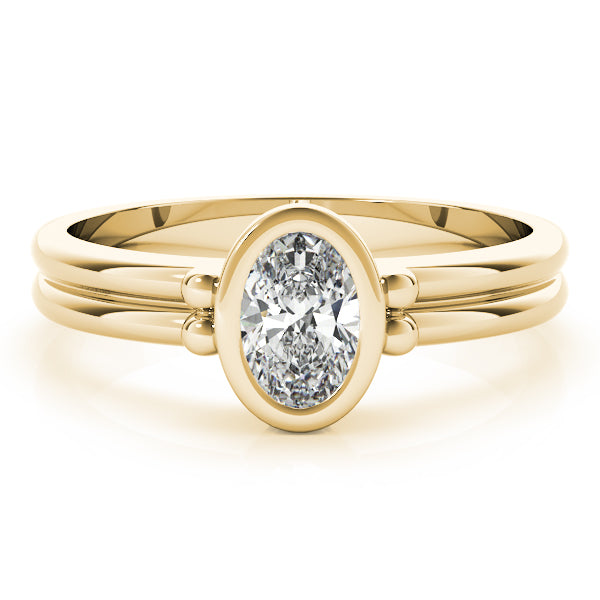 Bezel Set Solitaire Engagement Ring