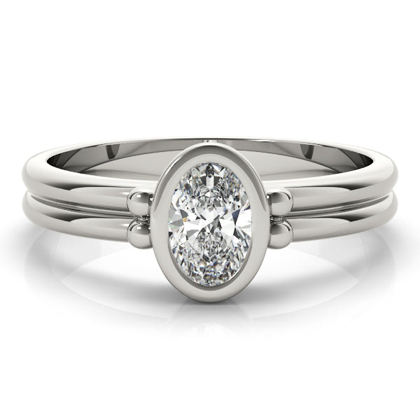 Bezel Set Solitaire Engagement Ring