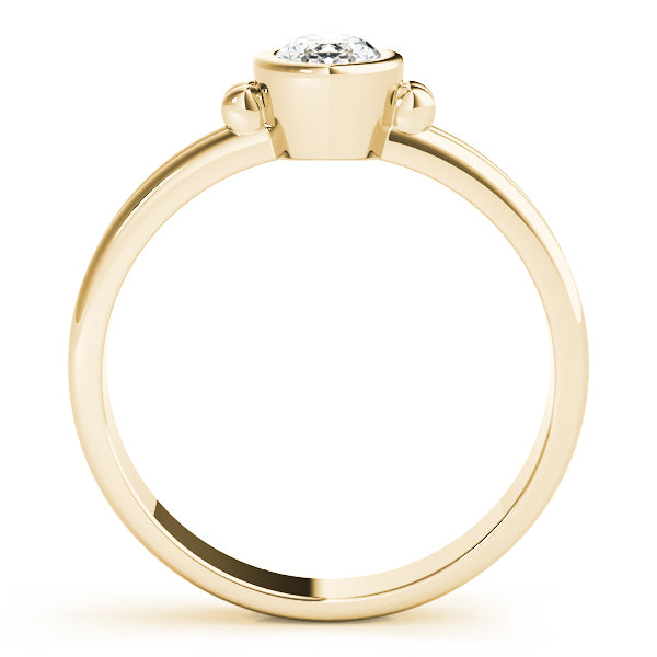Bezel Set Solitaire Engagement Ring