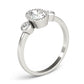 3-Stone Bezel Set Oval Engagement Ring