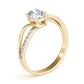 Single Row Bypass Split Shank Engagement Ring