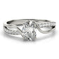 Single Row Bypass Split Shank Engagement Ring